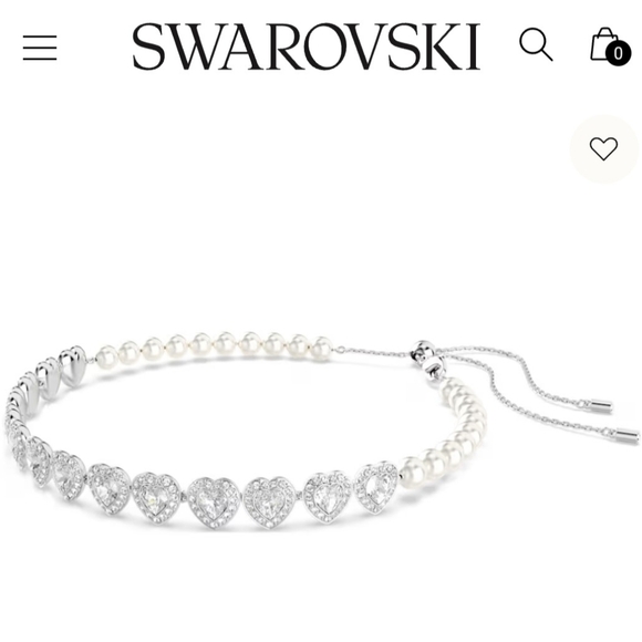 Gorgeous Ariana GRANDE x Pearls And Crystal ❤️s Necklace - Picture 4 of 4